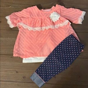 3 piece Little Lass outfit size 12 months